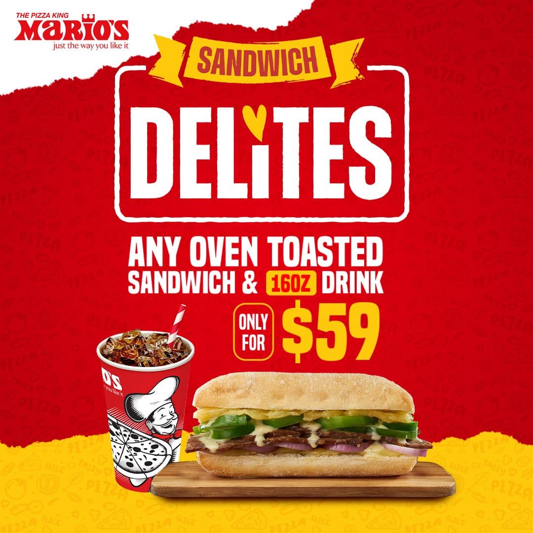 Oven Toasted Sandwich and Drink